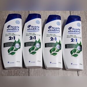 4 New Head & Shoulder Tea Tree Oil 2-in-1 Shampoo and Conditioner